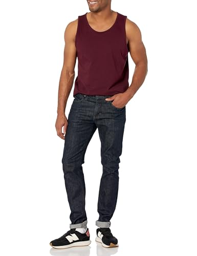 Detalle de Amazon Essentials Camiseta de Tirantes de Ajuste Normal para Hombre en Burdeos – Talla L