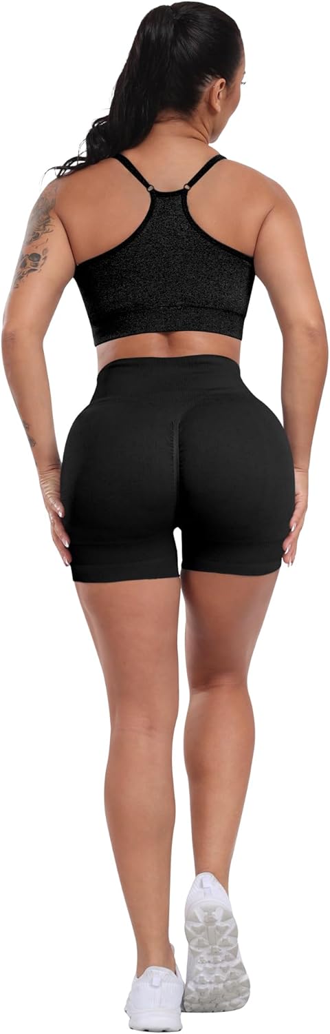 Thumbnail 5 de CHRLEISURE Women's High-Waisted Butt-Lifting Shorts 4-pack