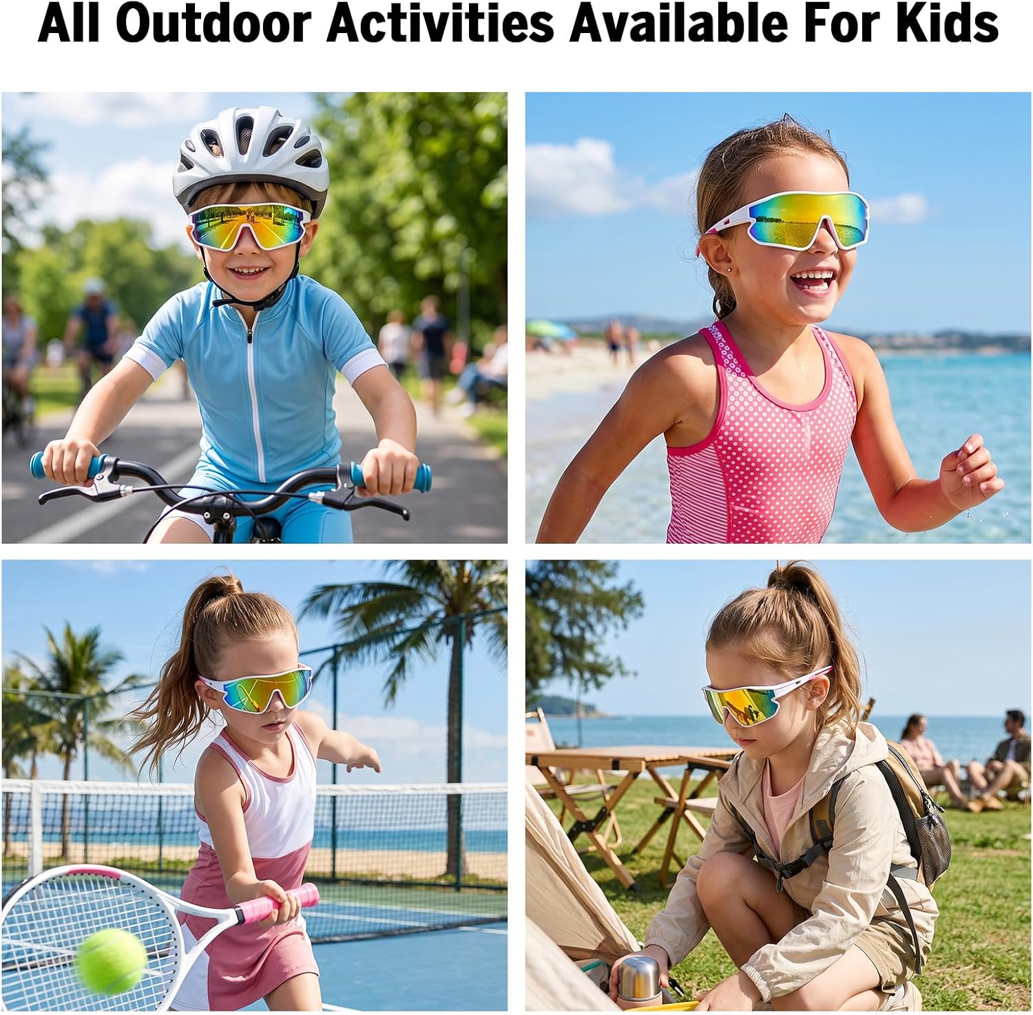 Detalle de Revemo Kids Sports Sunglasses with TR90 Frame