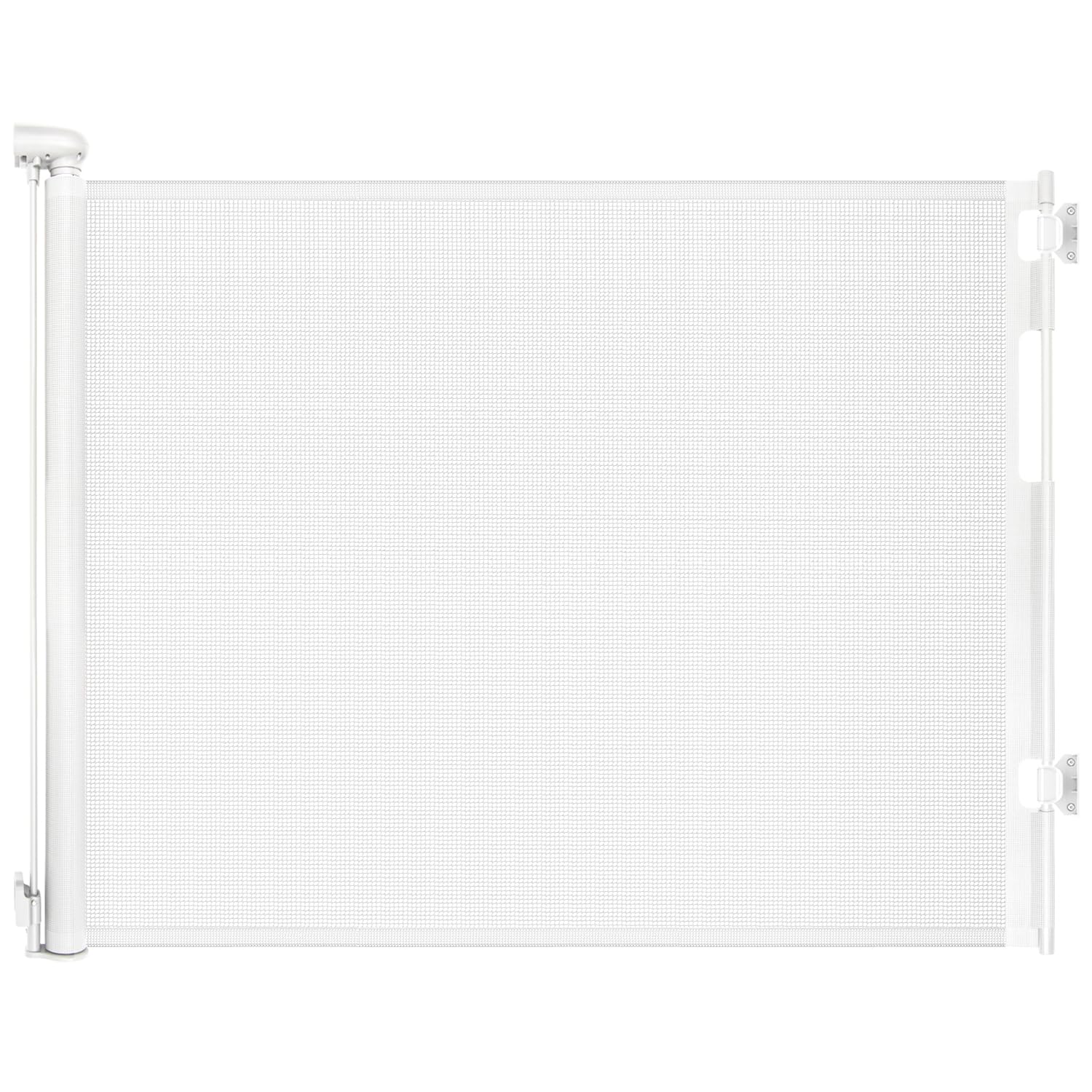 Detalle de Peluasua Retractable Baby Gate, 55" Wide x 33" Tall Mesh, No Bottom Rail