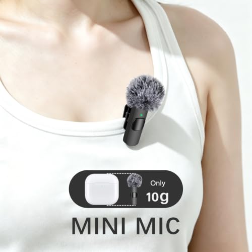 Thumbnail 7 de aiworth Mini Wireless Lavalier Microphone for iPhone/iPad/Android – Dual Transmitters, Plug & Play