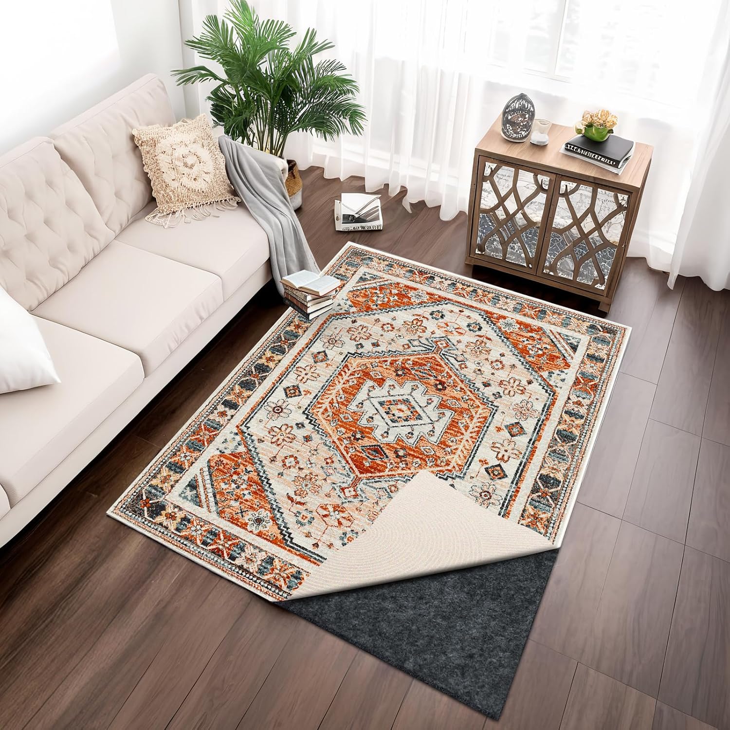 Detalle 2 de 100% Waterproof Rug Pad for All Floors 8x10 ft ๐