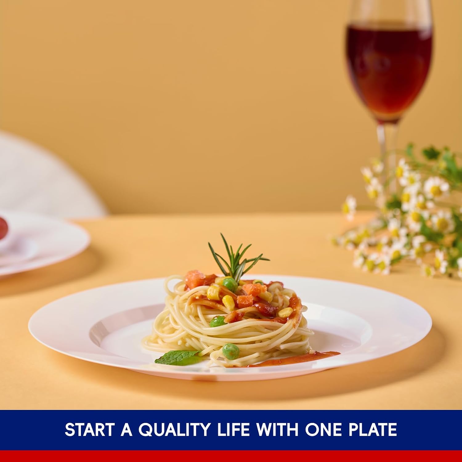Thumbnail 6 de JOLLY CHEF 100-Piece 10-Inch White Plastic Plates — Elegant Disposable Dinnerware for Weddings and Parties