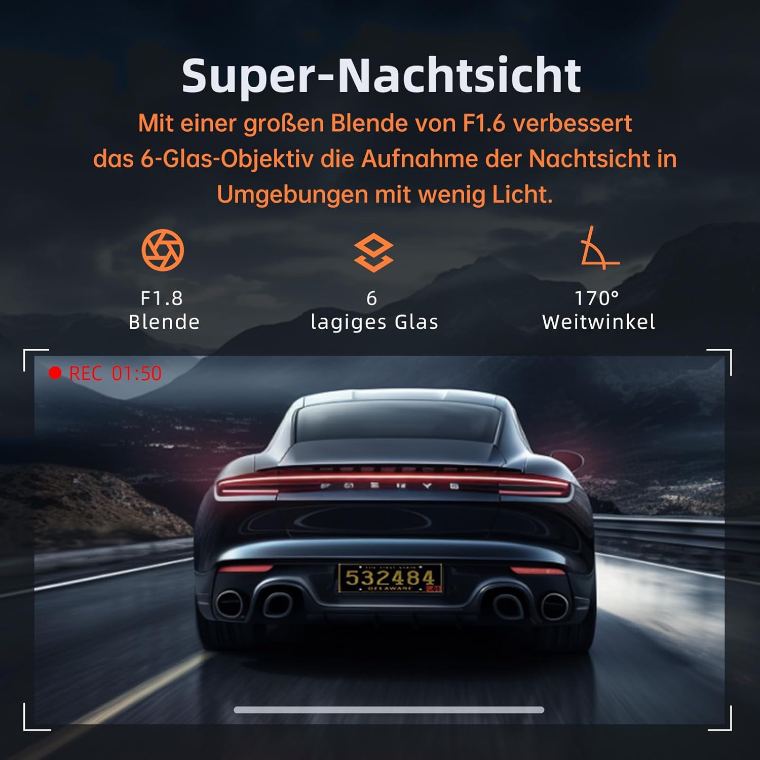 Thumbnail 5 de Dashcam vorne hinten 4K Dual mit GPS