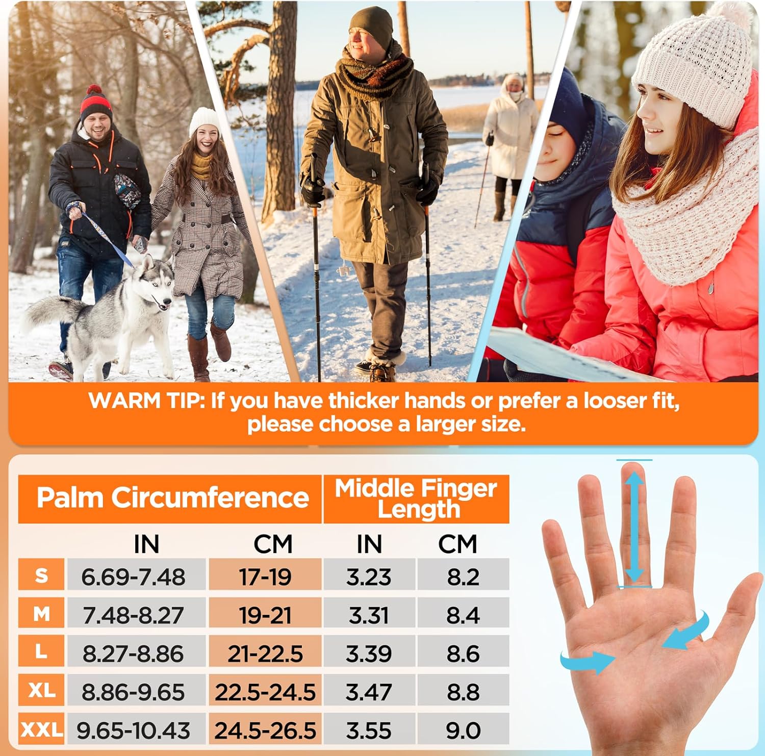 Thumbnail 1 de SIMARI SMRG102 Thermo-Handschuhe Touchscreen für Winterhandschuhe