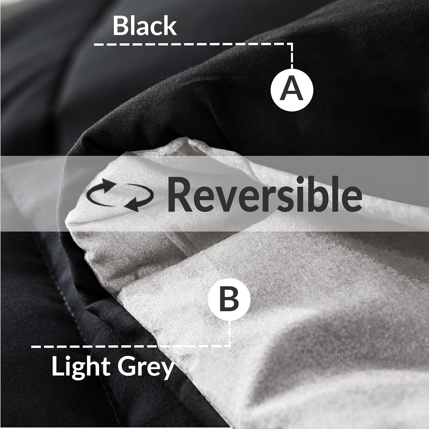 Detalle de Reversible duvet 7.5 tog, 200 x 200 cm