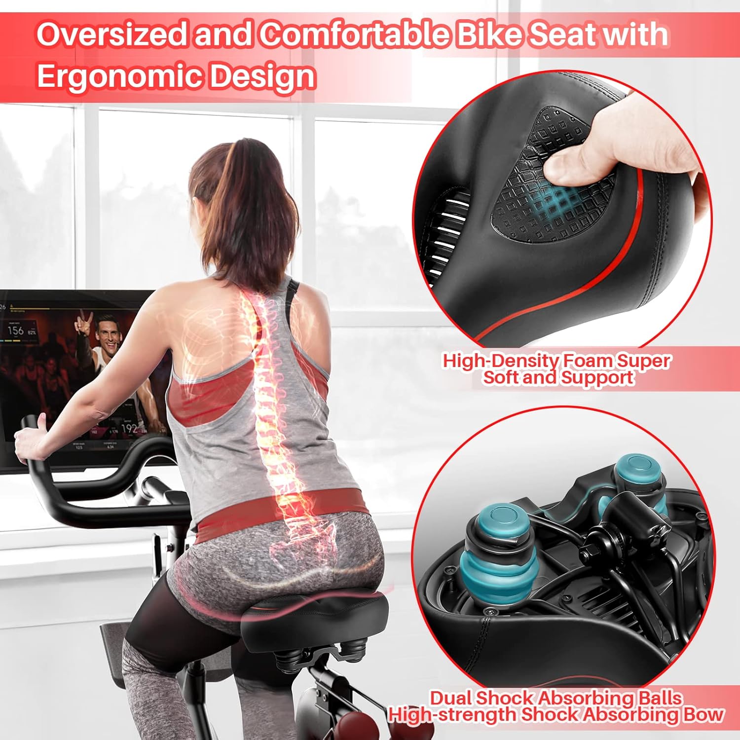 Thumbnail 2 de Oversized Bike Seat for Peloton Bike