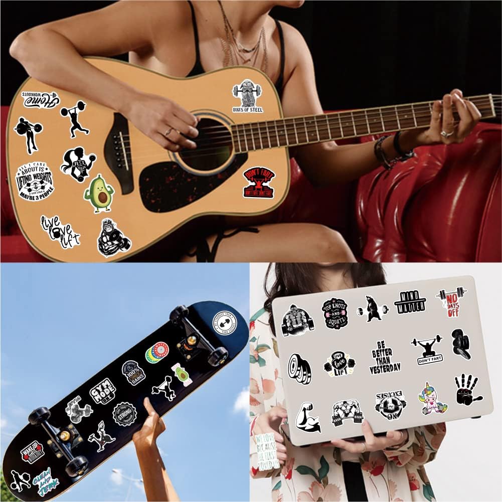 Detalle de Gym stickers, 50-piece set