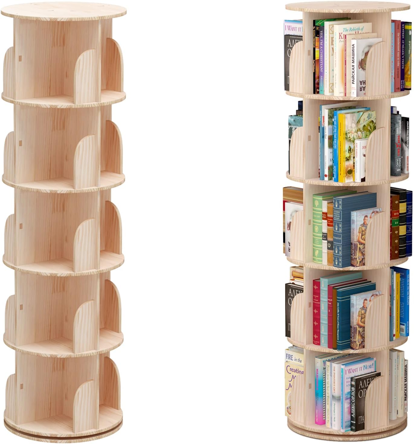 Detalle de Drehbares Bücherregal mit 360 Grad