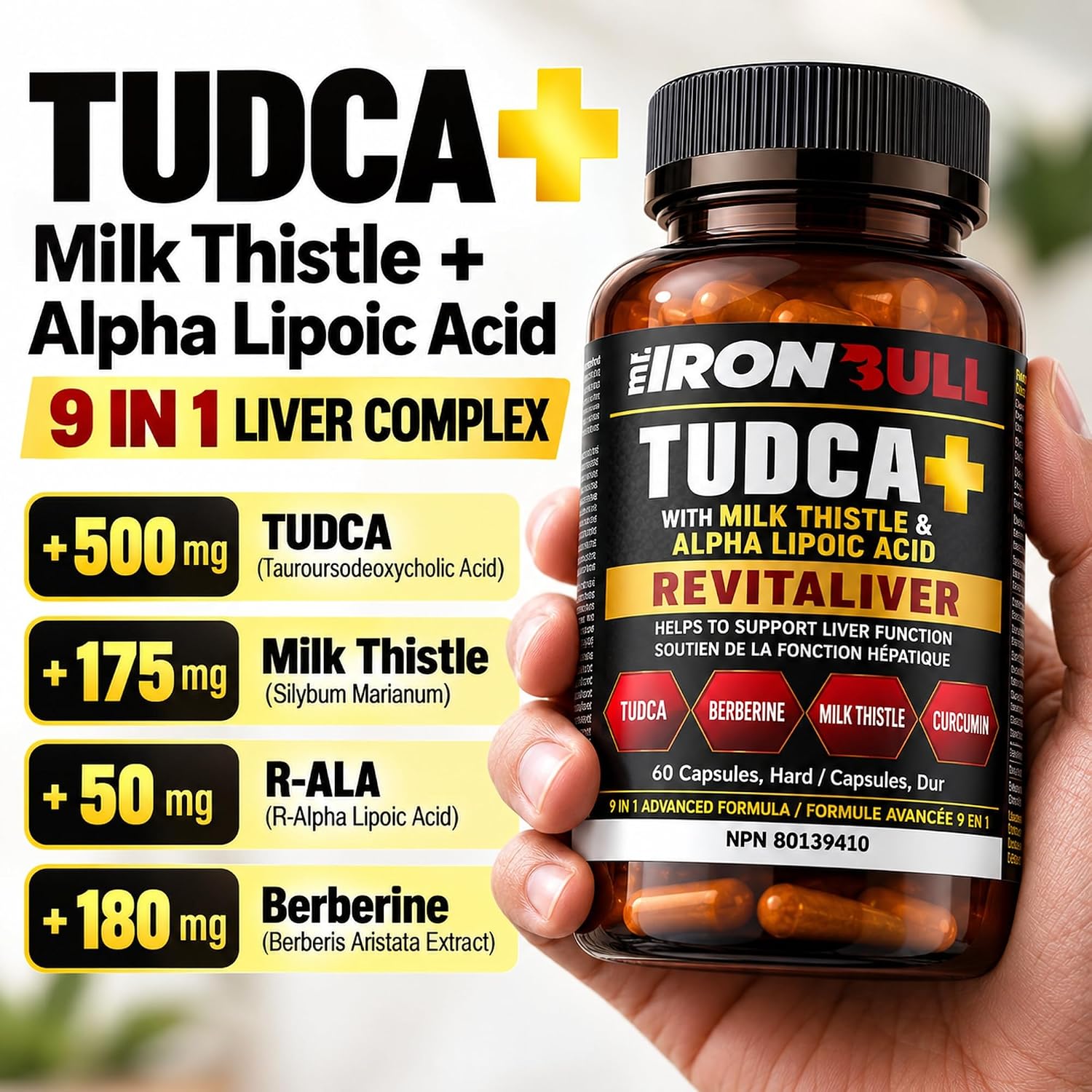 Detalle 2 de Liver Support Supplement with 500 mg TUDCA