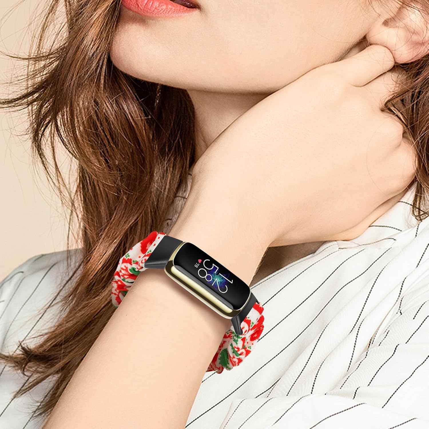 Thumbnail 4 de Ecogbd Elastic Scrunchie Strap for Fitbit Luxe