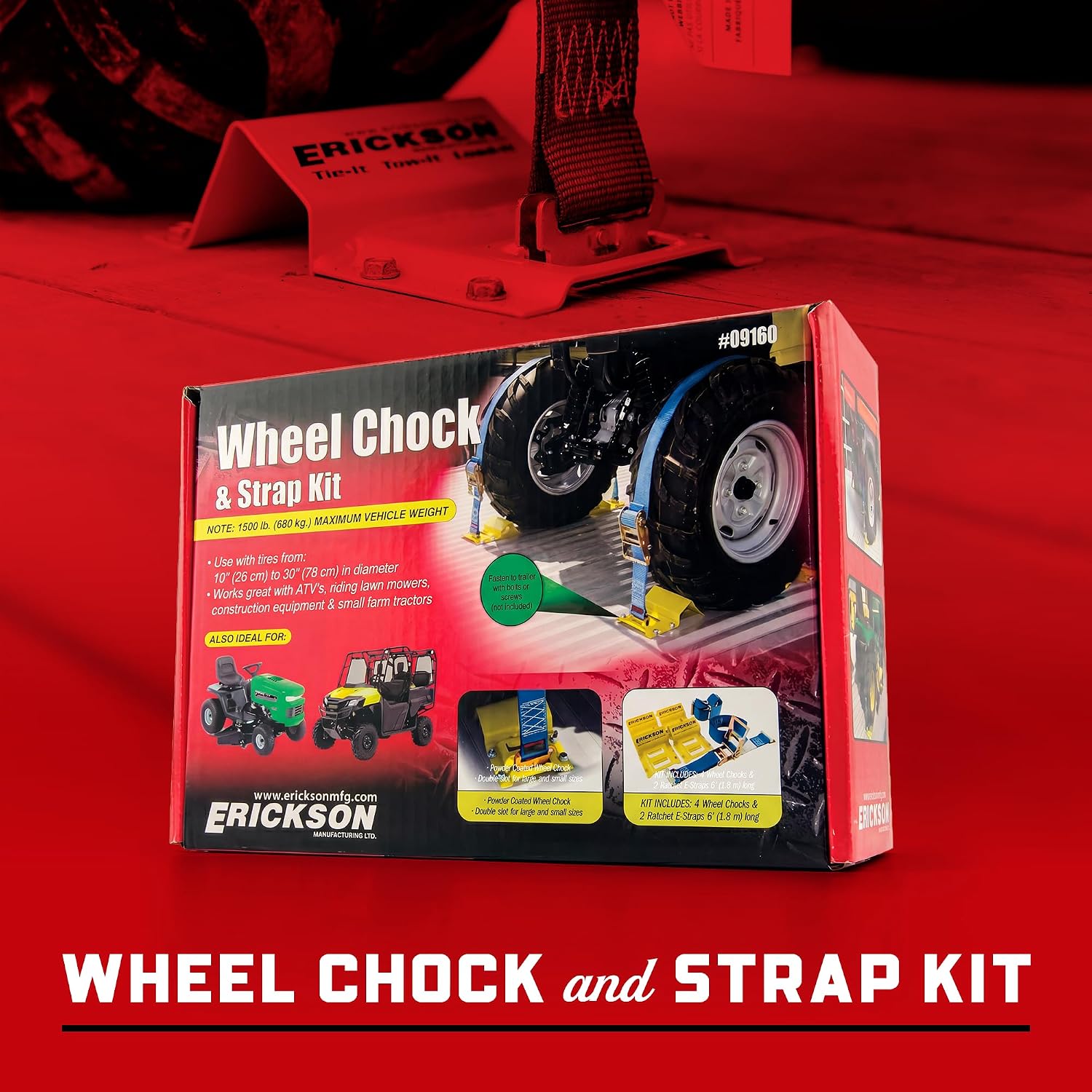 Thumbnail 6 de Erickson 09160 Wheel Chock Tie-Down Kit for ATV and off-road vehicles
