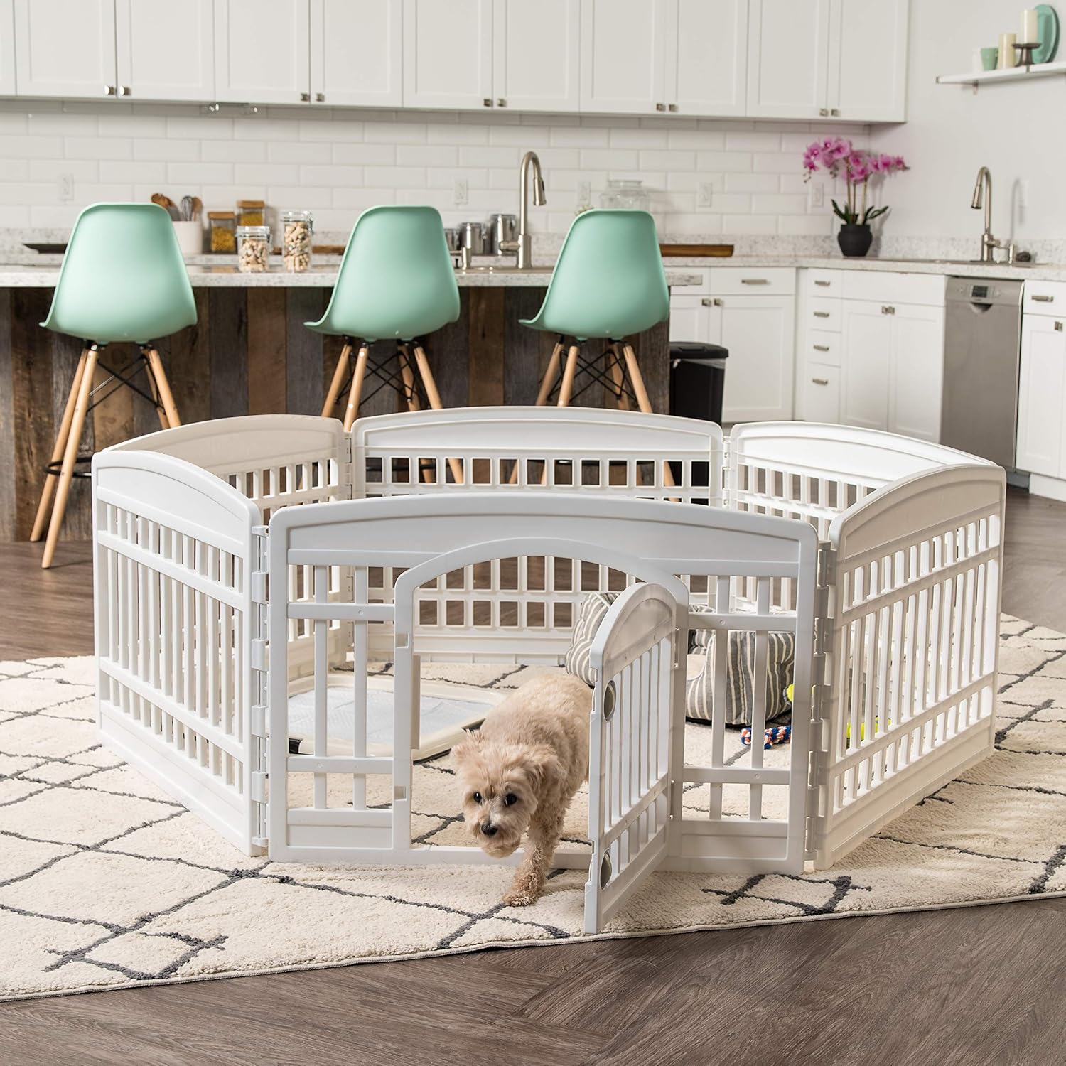 Thumbnail 6 de IRIS USA 6‑Panel 24" Dog Playpen with Door