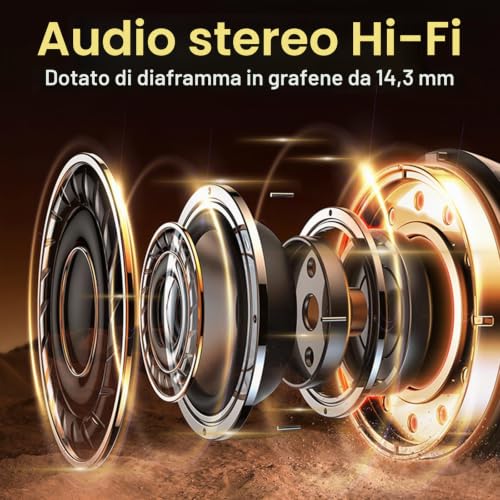 Thumbnail 6 de STECEi AI Cuffie Traduzione 3 in 1: traduzione in tempo reale, ascolto e chiamate con Bluetooth 5.4