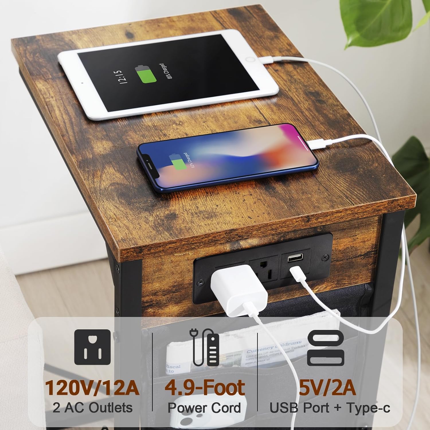 Detalle de AMHANCIBLE C-Shaped End Table