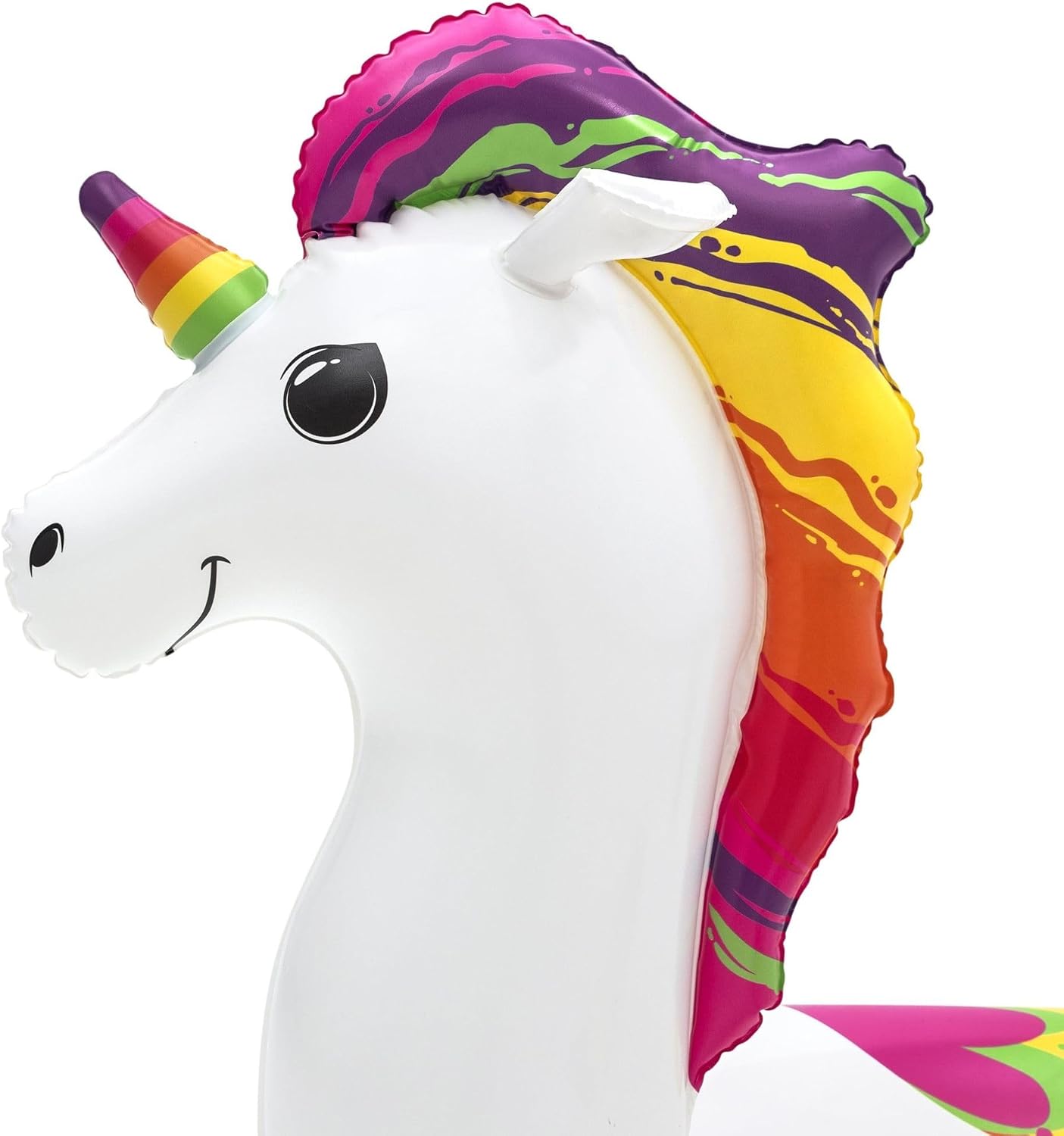 Detalle 1 de Bouée Licorne 91 cm – Matelas gonflable pour enfants, livré avec rustines