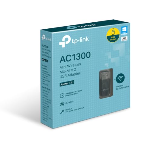 Detalle de TP-Link Archer T3U: Adaptador Wi‑Fi AC1300 (USB 3.0, MU-MIMO)