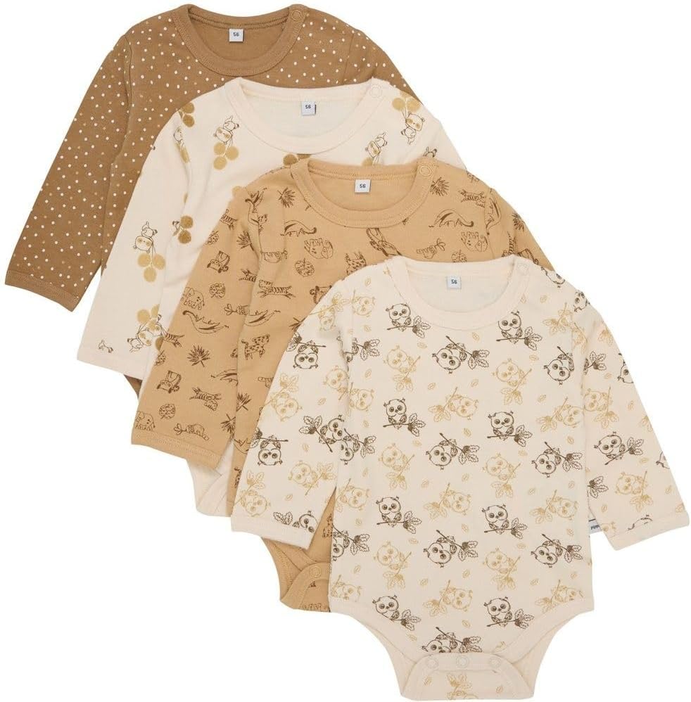 Thumbnail 4 de Pippi made with love Unisex Baby Body Langarm 4er Pack – Ao-printed