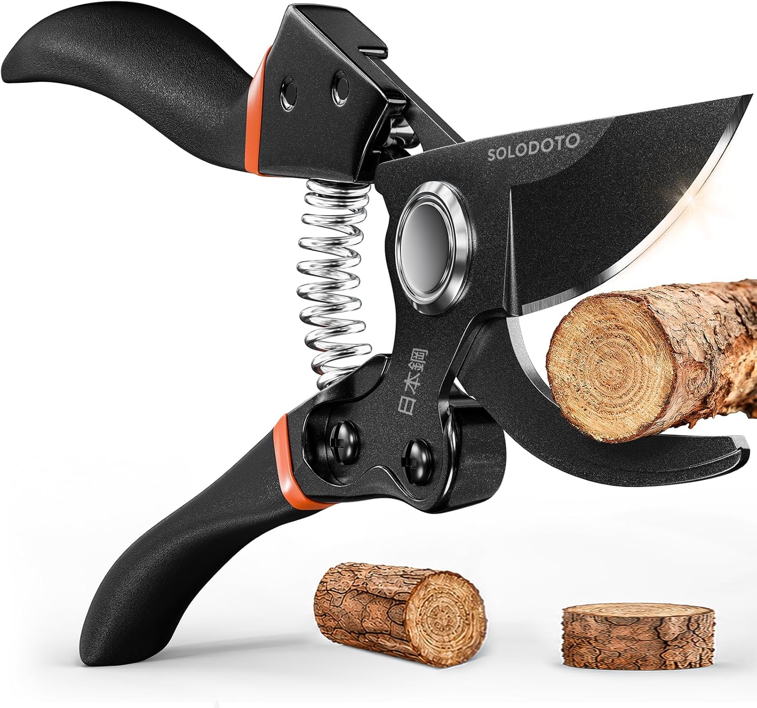 Detalle de SOLODOTO Bypass Garden Secateurs with Japanese SK5 Blade