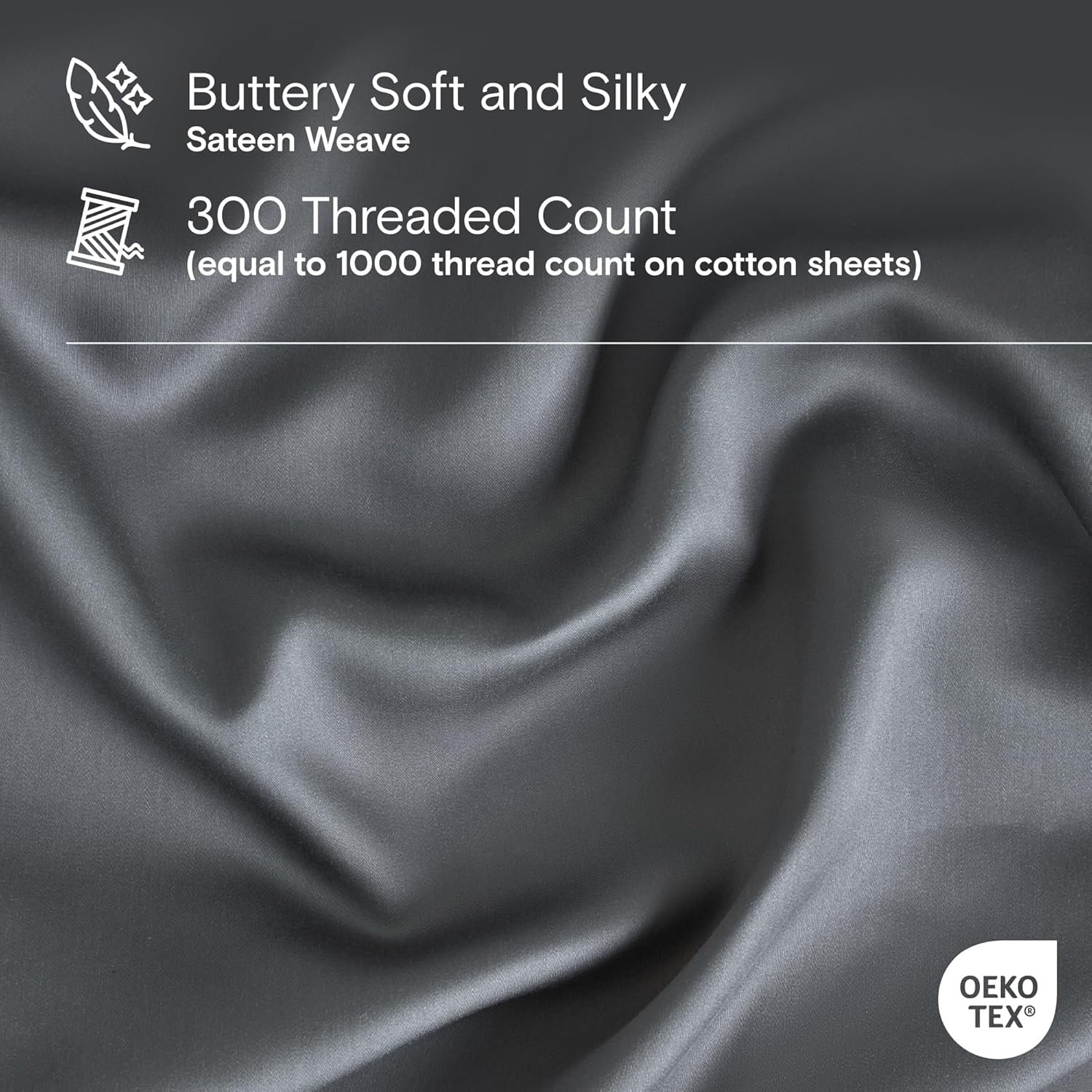 Thumbnail 2 de DOZ Storm King Sheet Set (3-Piece) — 100% Viscose from Bamboo, Cooling & Deep Pockets