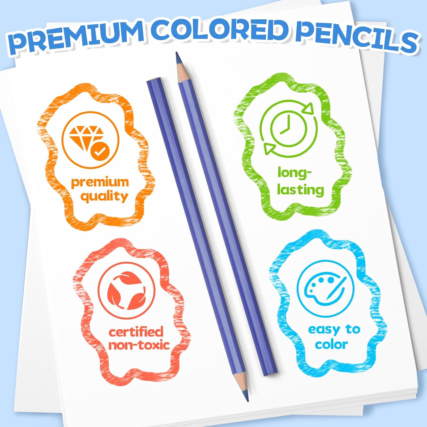 Detalle de 240 Count Colored Pencils Bulk for Classroom – 12 Vibrant Colors, Pre-Sharpened with 24 Sharpeners