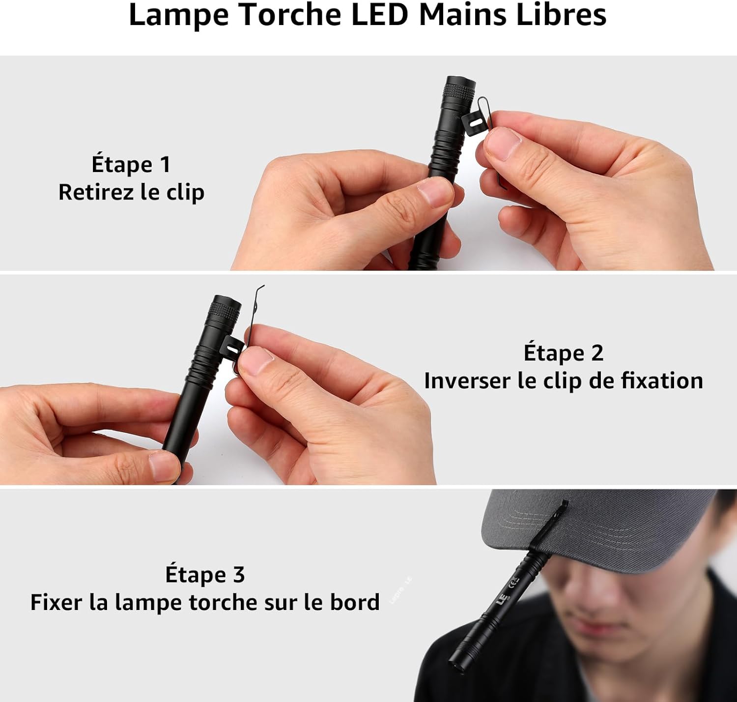 Thumbnail 6 de Lepro Mini Lampe Torche LED 13 cm