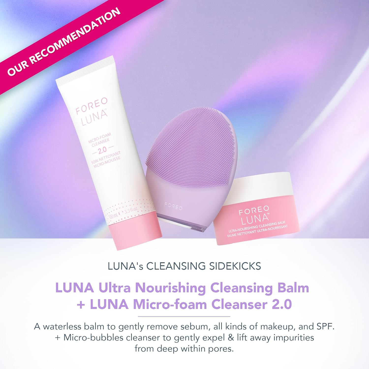 Thumbnail 3 de FOREO Luna 4 brosse nettoyante visage en silicone – massage raffermissant anti-âge pour peaux sensibles