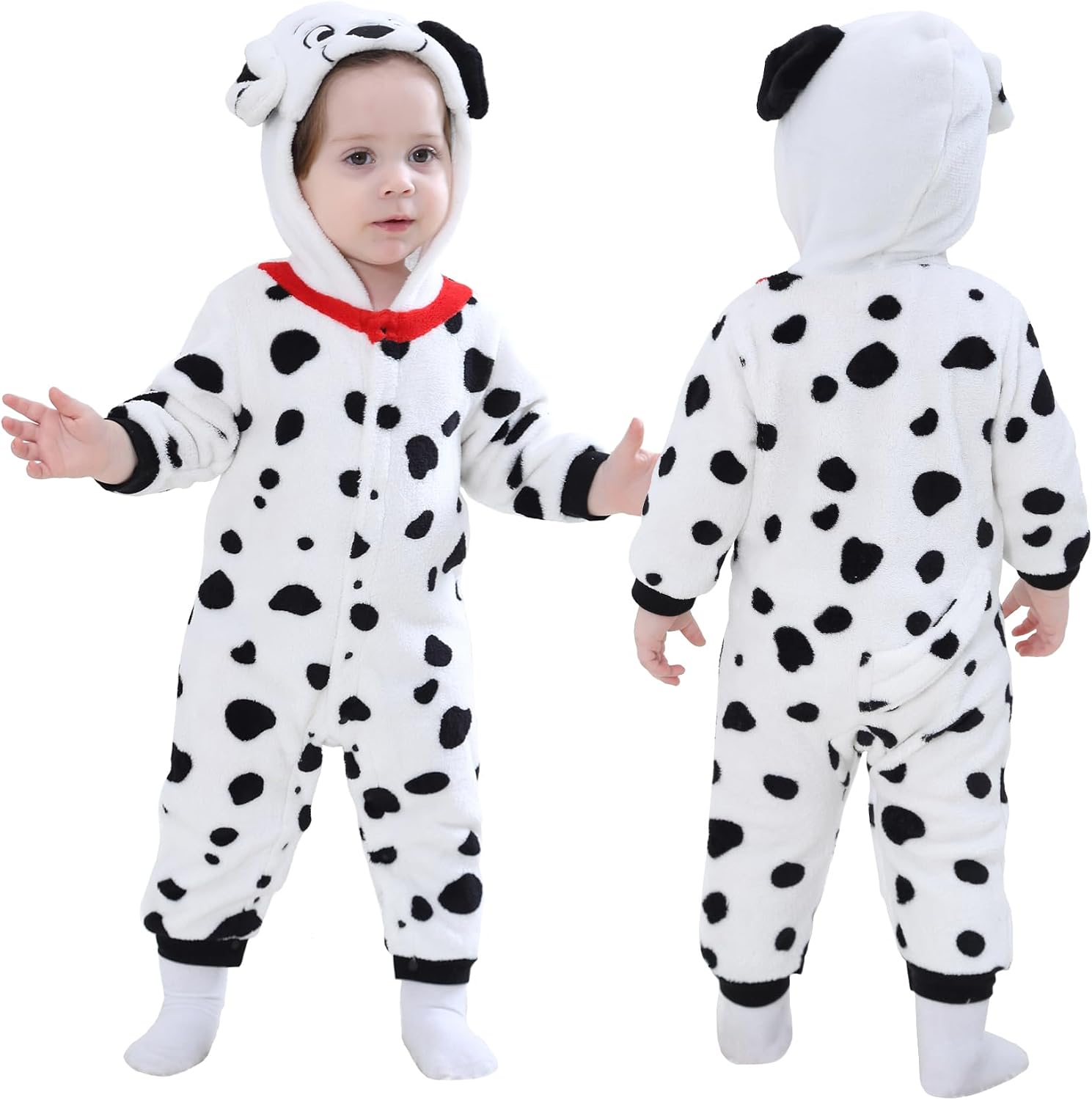 Detalle de TONWHAR Animal Romper in Fleece