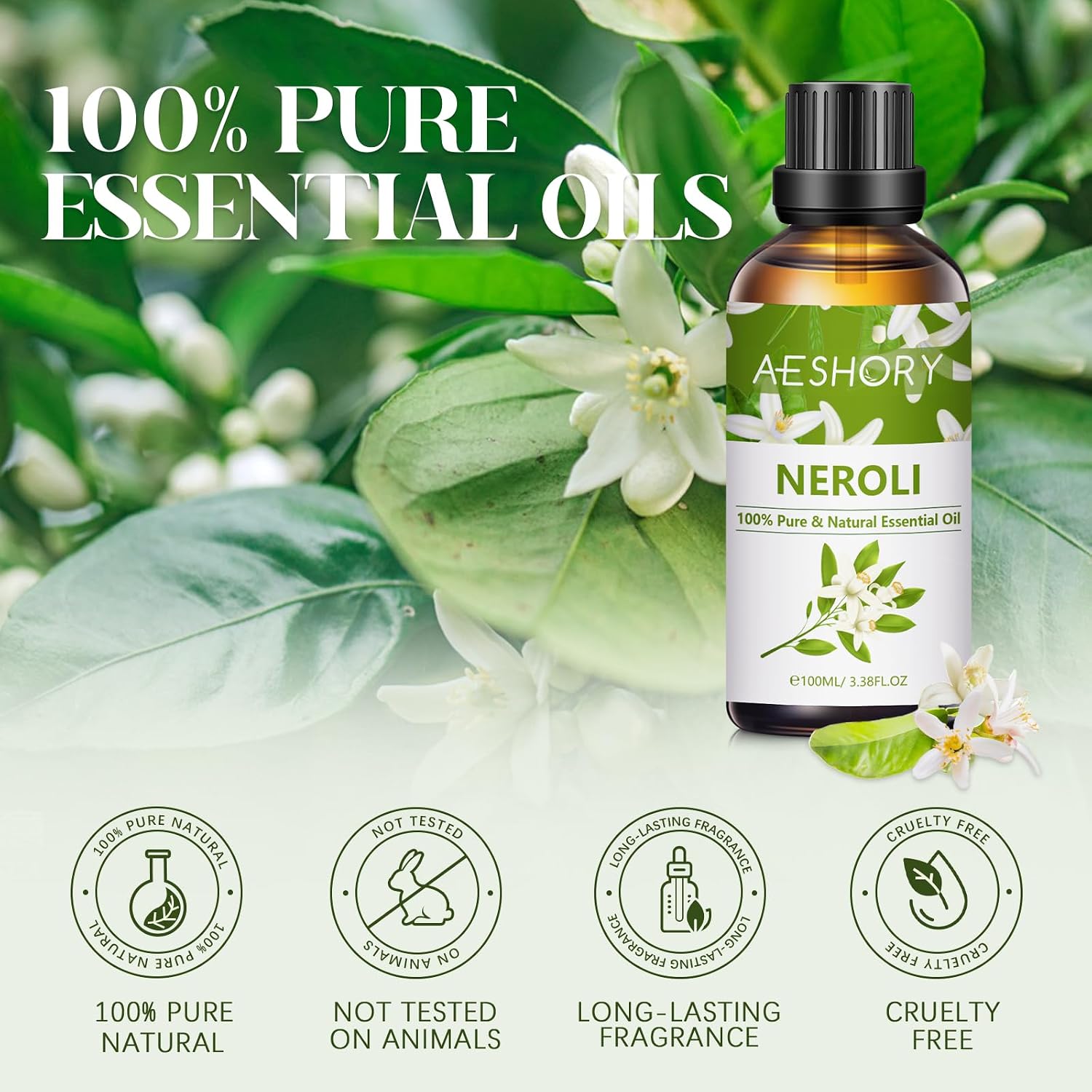 Detalle 2 de AESHORY Neroli Essential Oil 100ml