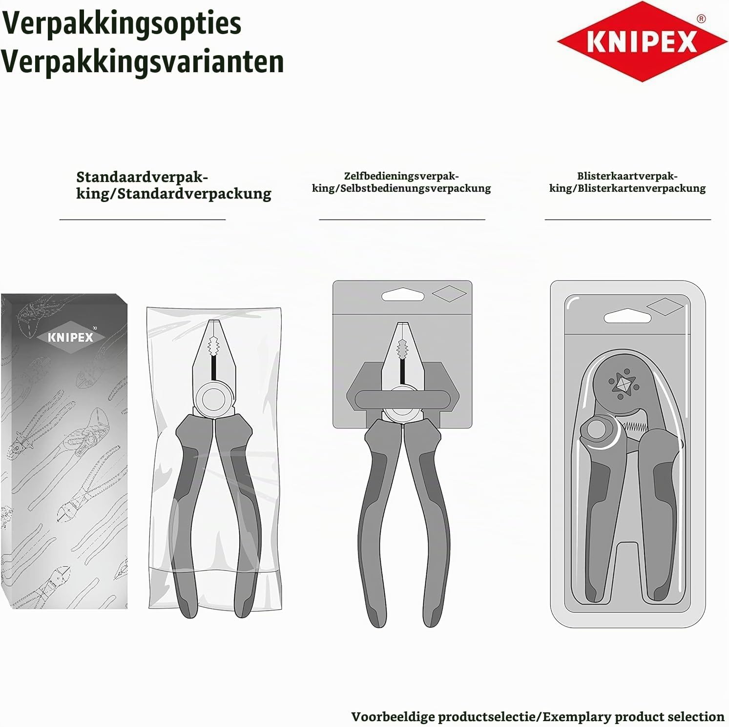 Detalle de KNIPEX 44 11 J3 borgveertang voor binnenringen, 225 mm, 40–100 mm