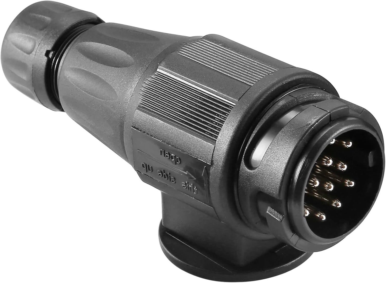 Detalle de DARKGUARD Plug 13-Pin Trailer Plug – 12V Vehicle Lighting Connector