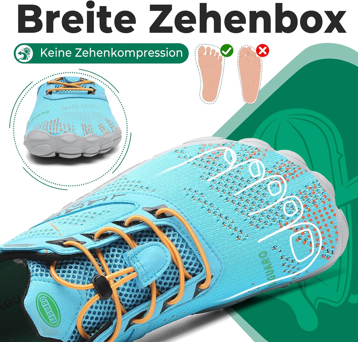 Thumbnail 1 de SAGUARO Knit Barfußschuhe – rutschfestes Barfußmodell mit Zero-Drop, Gr. 36–48