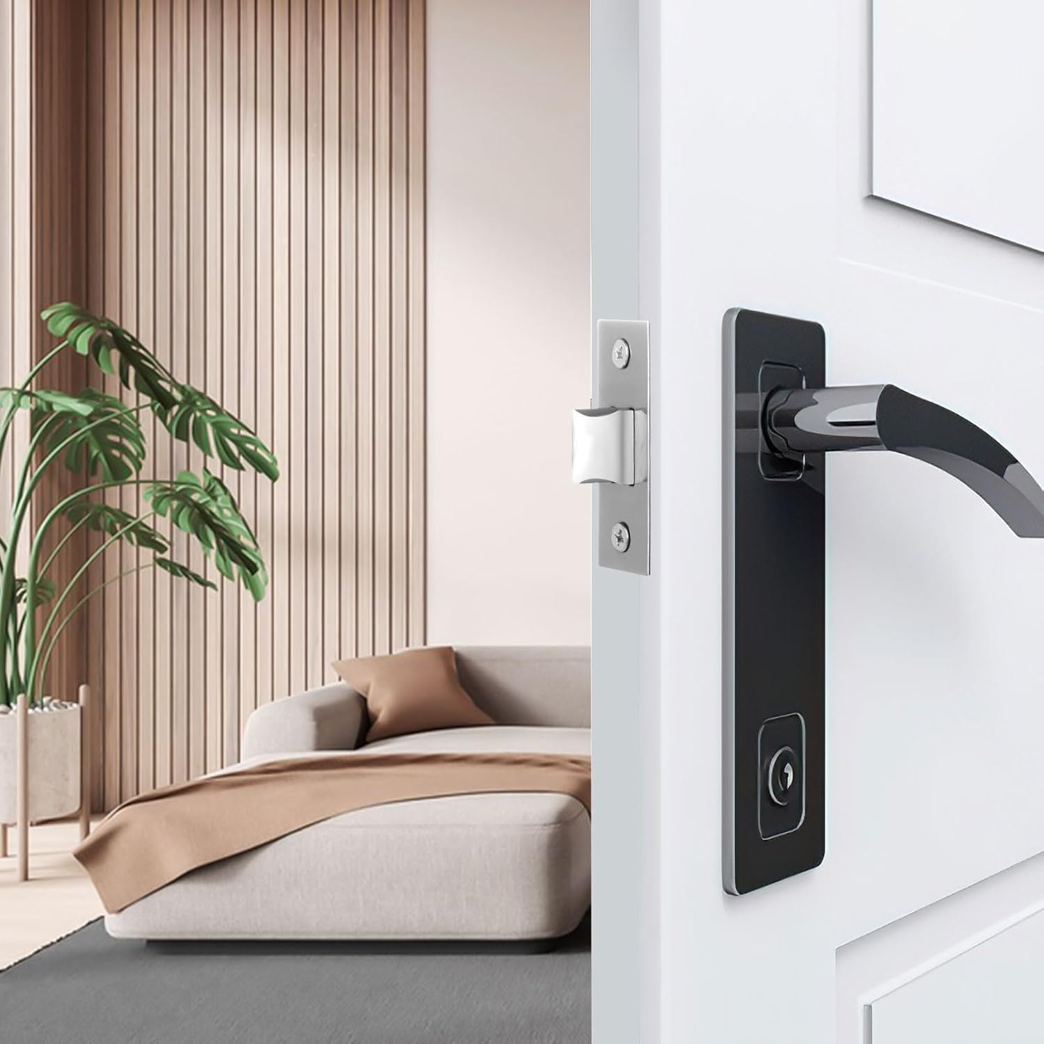 Thumbnail 5 de Pimoys 45mm Tubular Latch for Internal Doors 🔐