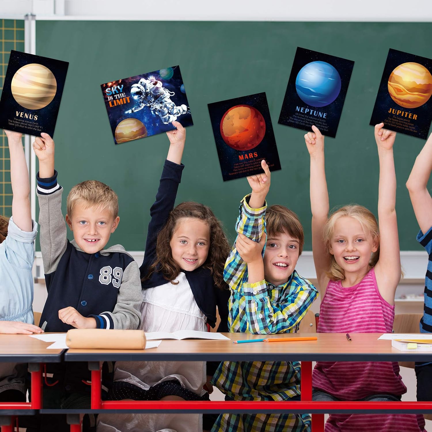 Thumbnail 6 de Outus Outus-Wall Poster Kits-0123: educatieve zonnestelselposters voor kinderen