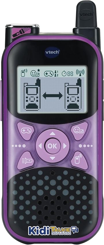 Thumbnail 4 de VTech KidiTalkie Explorer morado/rosa para niños +4