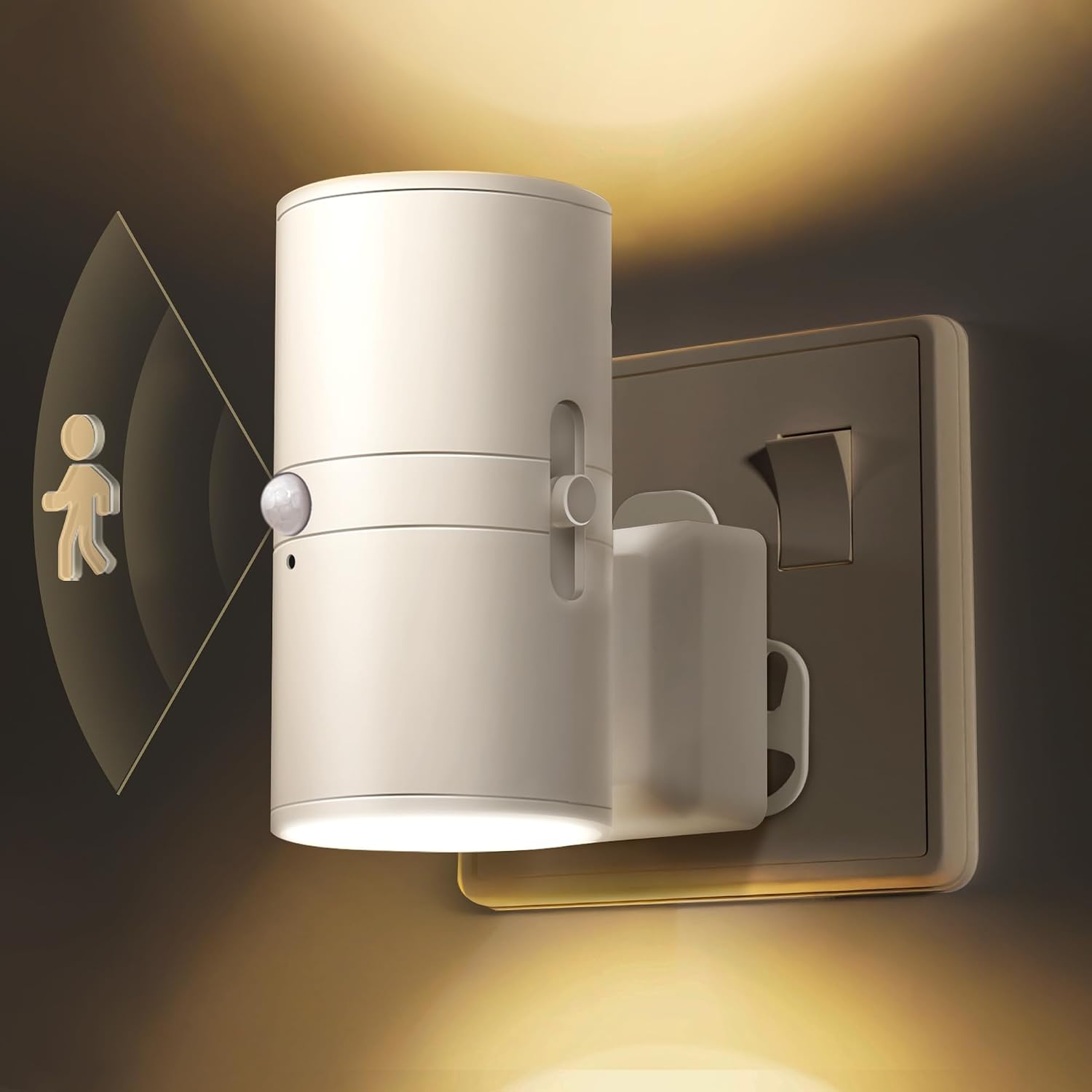 Detalle de LOHAS-LED Motion Sensor Night Light, Plug-in 3000K Warm White