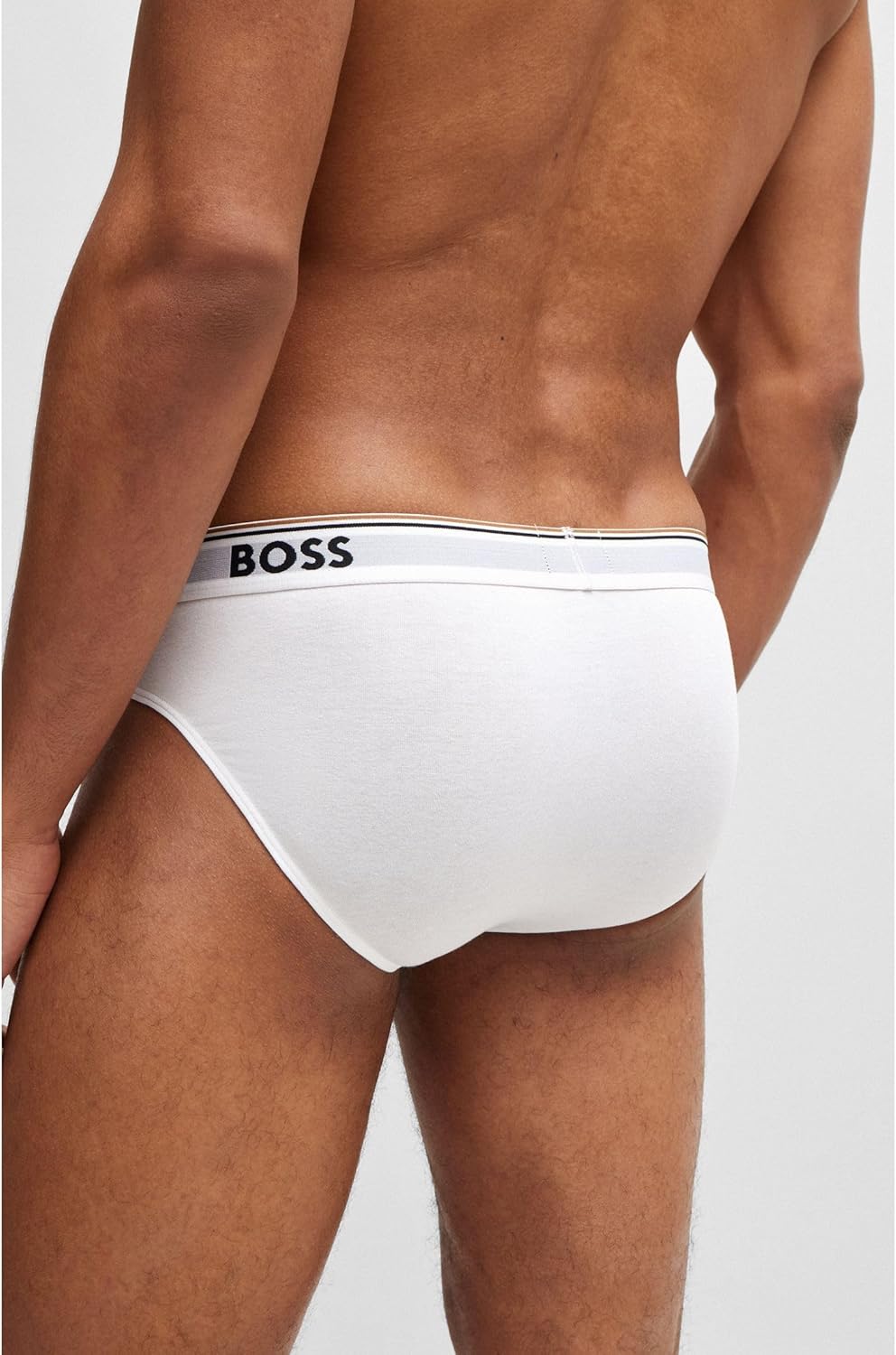Detalle 2 de Hugo Boss Herren-Slip aus Baumwolle im 3er-Pack (Modell 50475273)