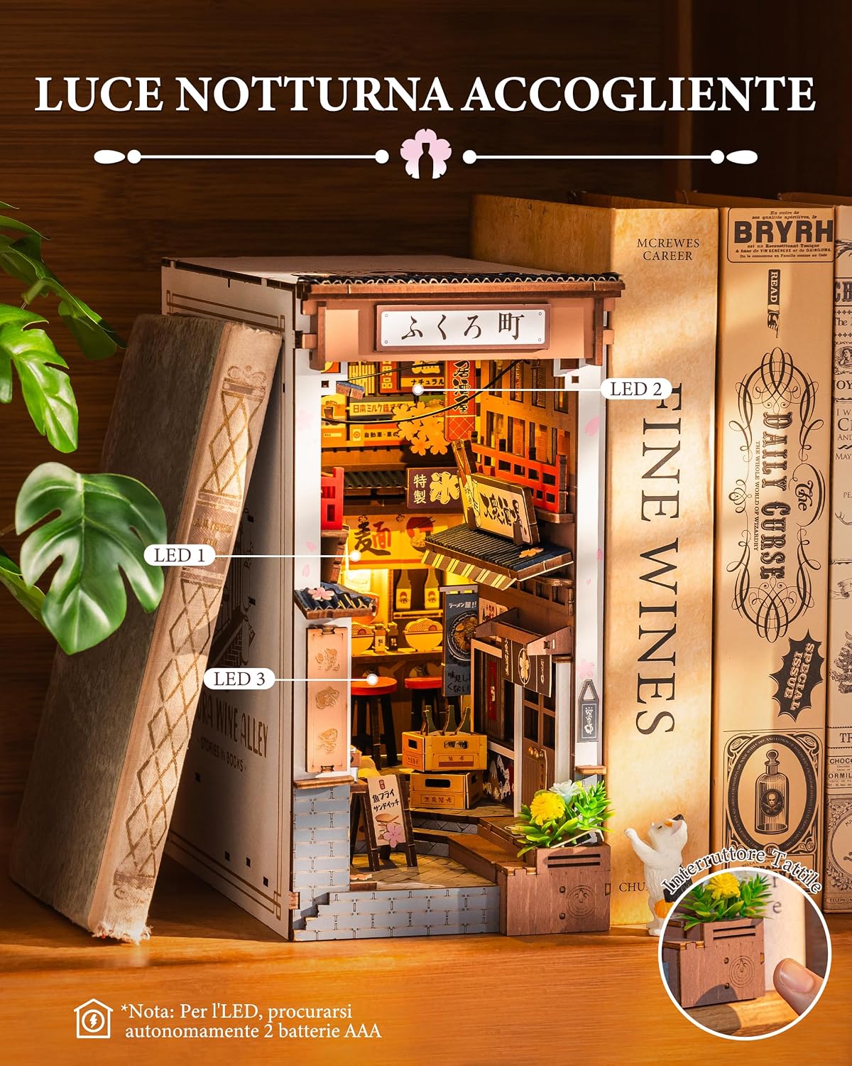 Detalle 2 de Rolife Book Nook Kit miniatura 3,5 ore