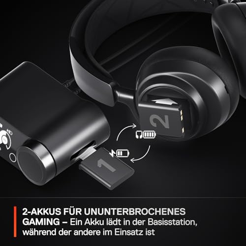 Detalle de SteelSeries Arctis Nova Pro Wireless Headset – Multi-System, ANC, NFC-Mikrofon & Infinity Power System