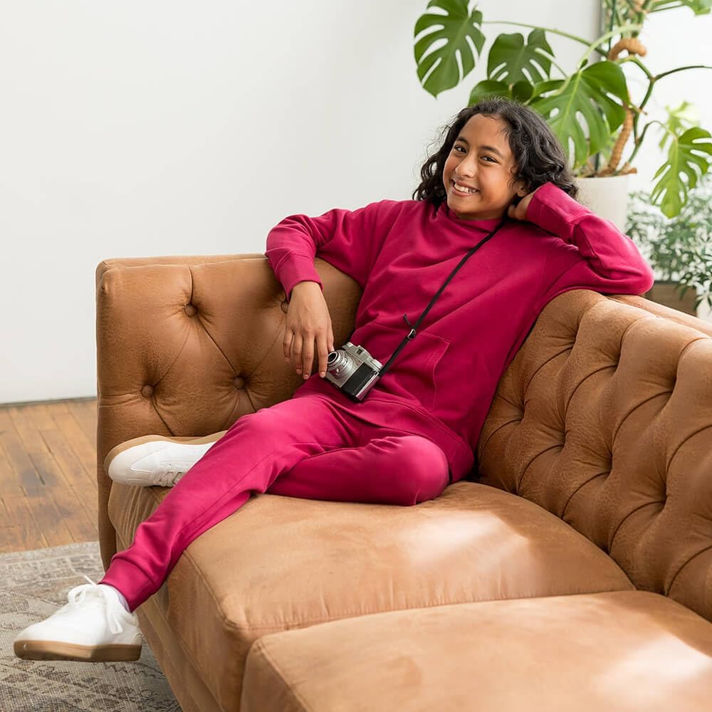 Detalle de Mightly Kids' Jogger Sweatpants in Organic Cotton