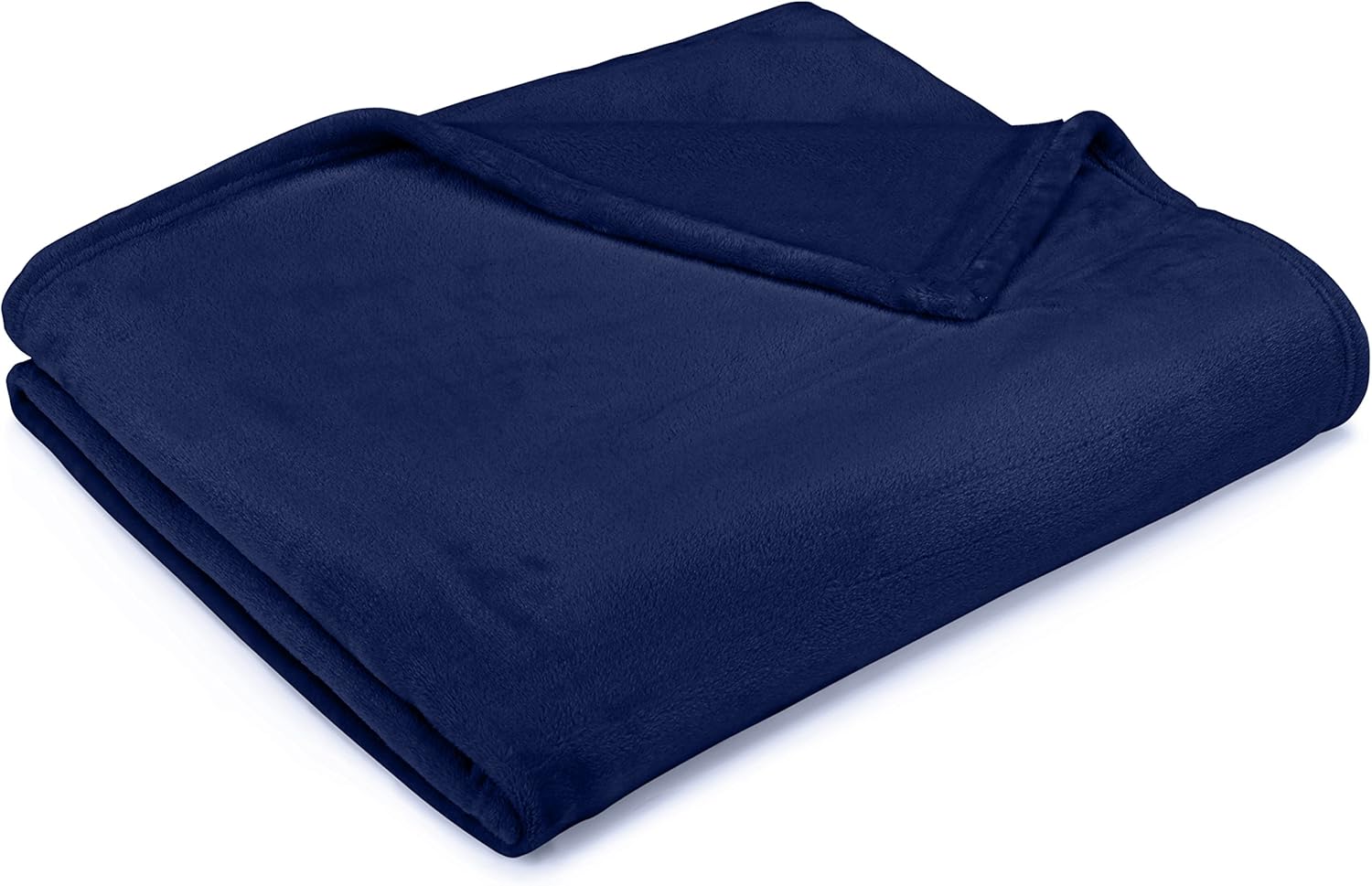 Thumbnail 1 de Amazon Basics Soft Velvet Plush Throw Blanket, Navy Blue (168 x 229 cm)