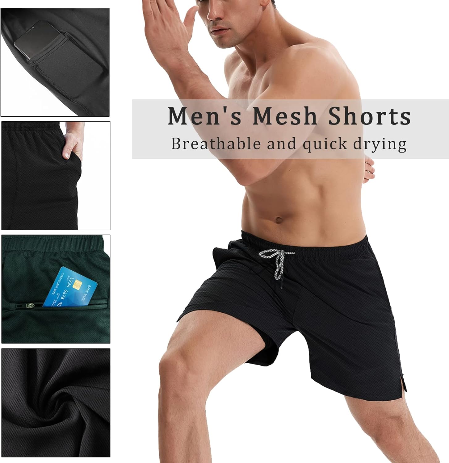 Thumbnail 2 de 2 in 1 men’s running shorts with phone pocket