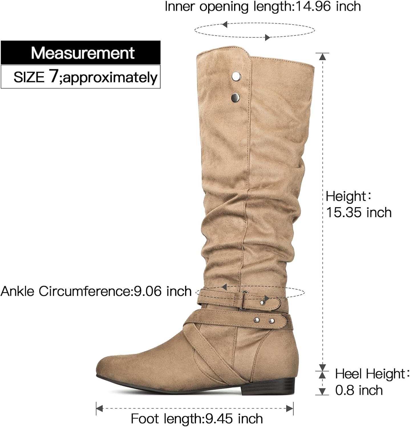 Detalle 1 de mysoft Women's Knee-High Suede Boots