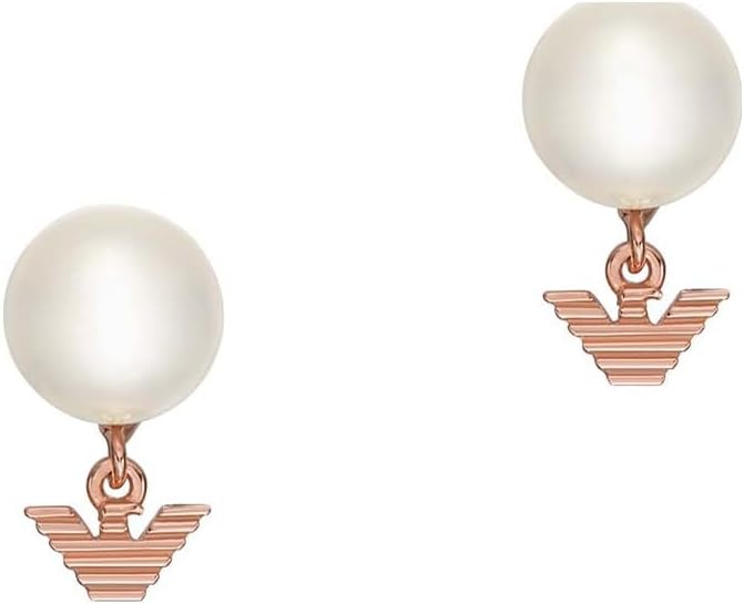 Thumbnail 4 de Emporio Armani Boucles d’oreilles pour femmes en acier inoxydable ou rosé avec fermoir à pression