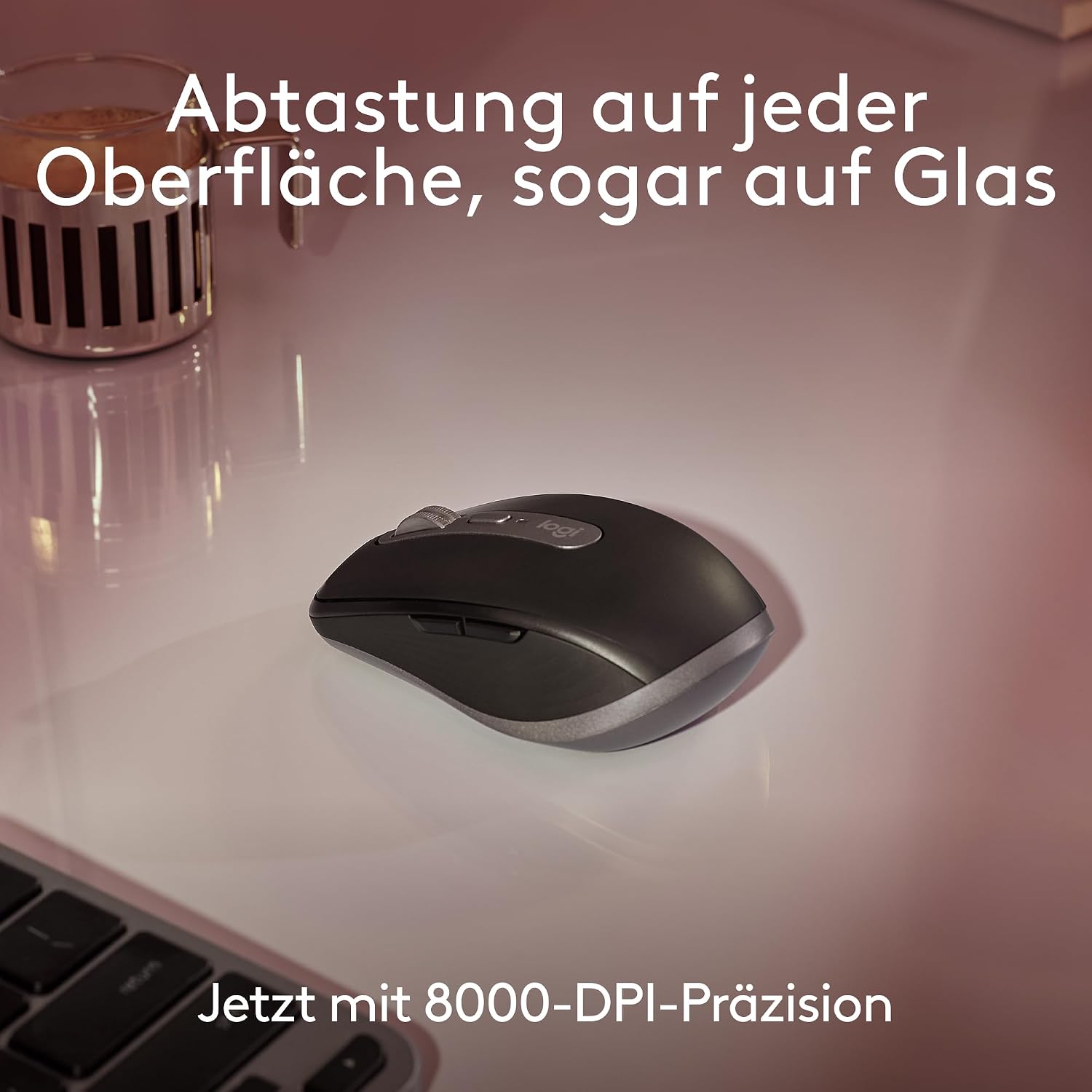 Thumbnail 1 de Logitech MX Anywhere 3S for Mac – kompakte kabellose Maus mit 8000 DPI, leisen Klicks und USB‑C