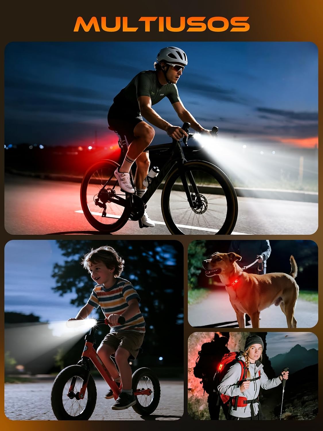 Thumbnail 6 de ISEYOU Luz Bicicleta Delantera USB‑C 11 modos