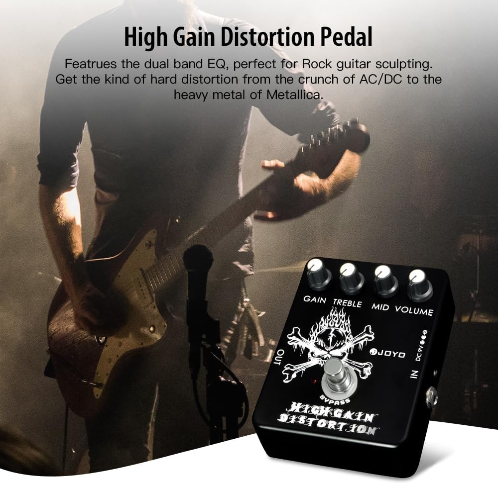 Thumbnail 1 de JOYO JF-04 High Gain Distortion Guitar Pedal with Full-Range EQ