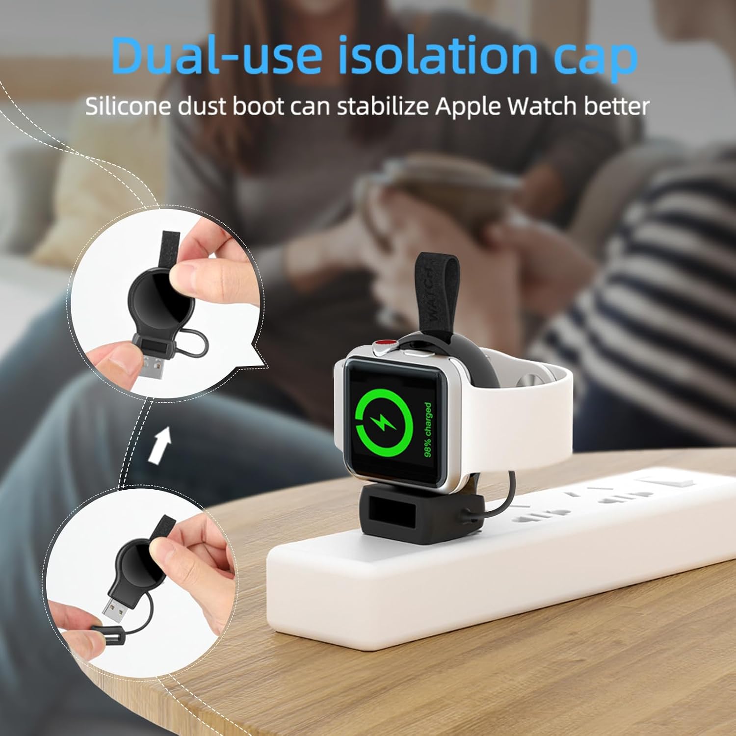 Thumbnail 4 de NEWDERY Wireless Charger for Apple Watch 2–3 hrs
