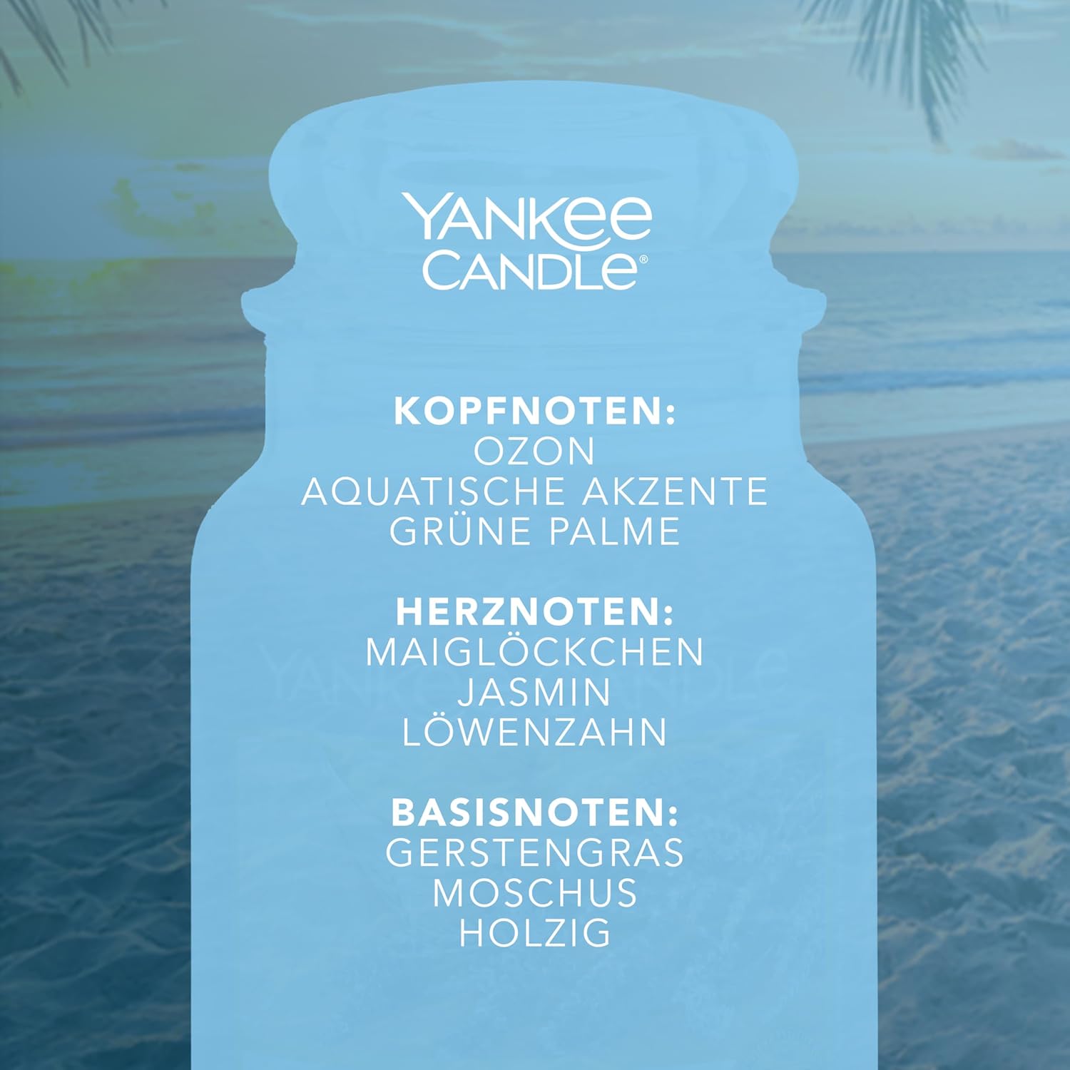 Detalle de Yankee Candle Beach Escape 150 Std. Duftkerze