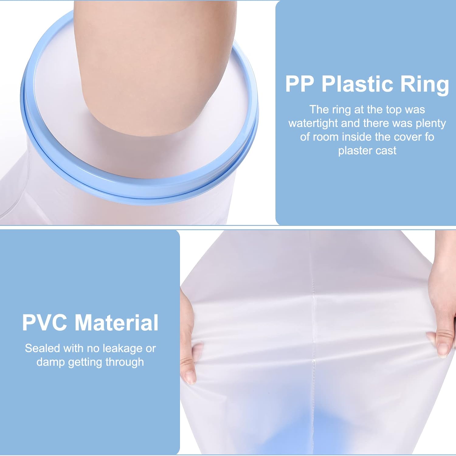 Thumbnail 3 de Fasola Duschschutz Fuß rutschfest & wasserdicht – wiederverwendbarer Verbandschutz für Dusche